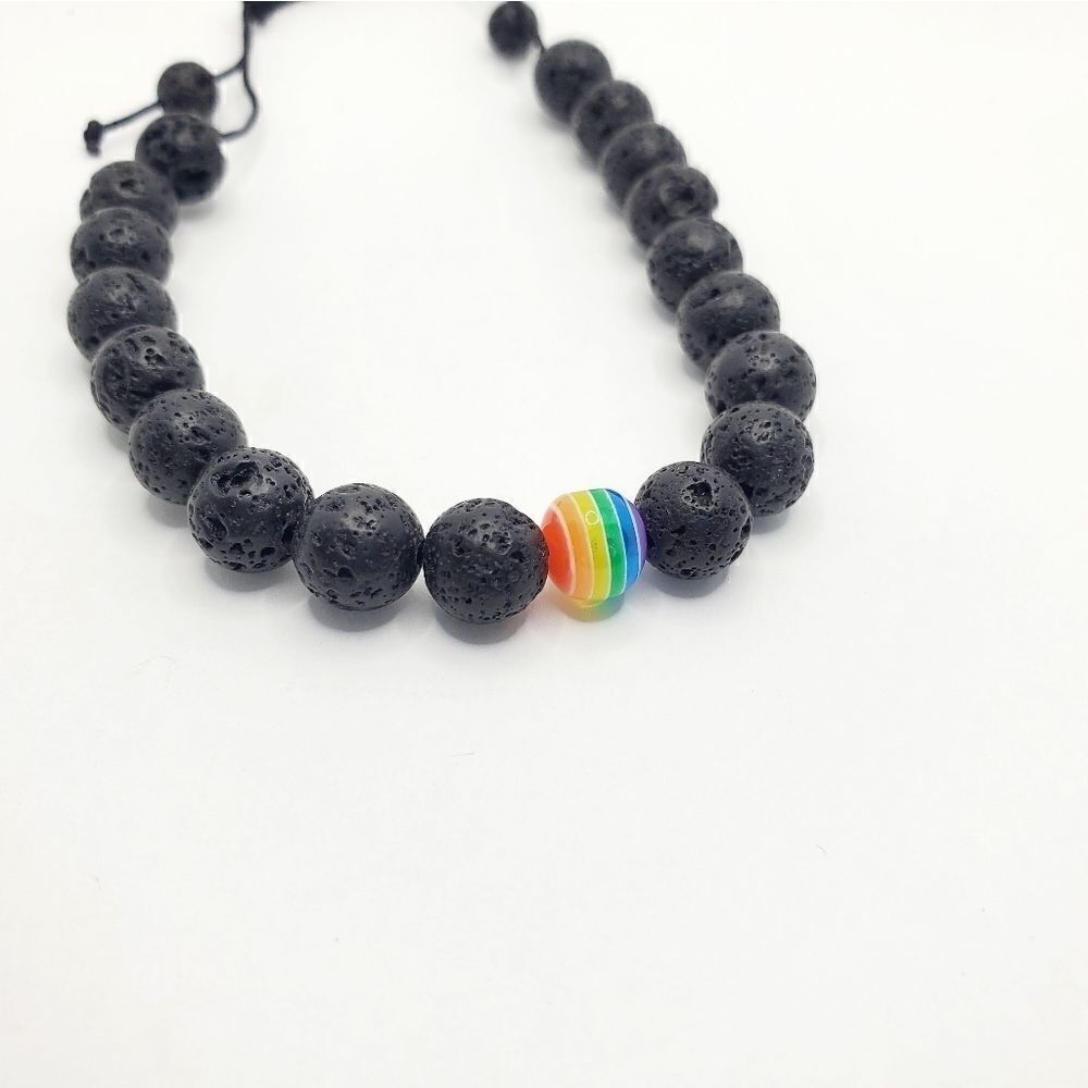 Hand Crafted Adjustable Pride Bracelet - Picture 10 of 12